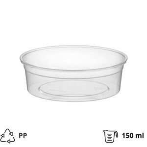 Posodica za omake PP 150 ml d=96 mm h=30 mm , brez pokrova