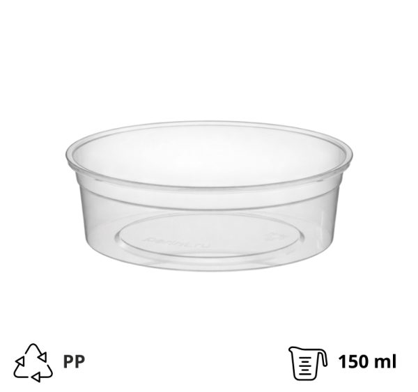 Posodica za omake PP 150 ml d=96 mm h=30 mm , brez pokrova