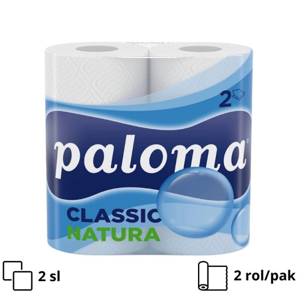 Papirnate brisače Paloma Classic Natura 2sl 2 rol/pak