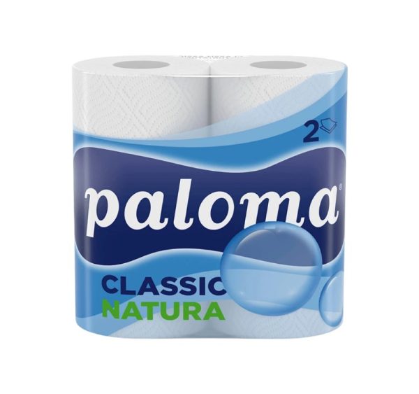 Papirnate brisače Paloma Classic Natura 2sl 2 rol/pak