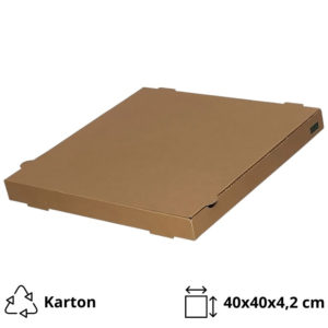 Škatla za pizzo 40х40х4,2 cm kraft [50 kos/pak]