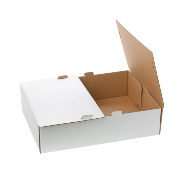 Škatla za sladico brez okna 400x300x100 mm bela [5 kos/pak]