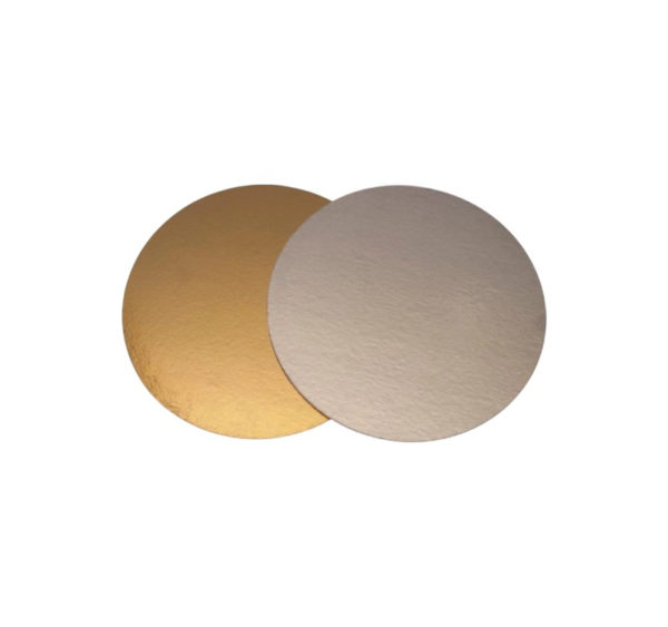 Podstavek okrogli za torto kartonasti d=240 mm zlato