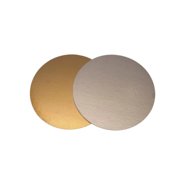 Podstavek okrogli za torto kartonasti d=240 mm zlato