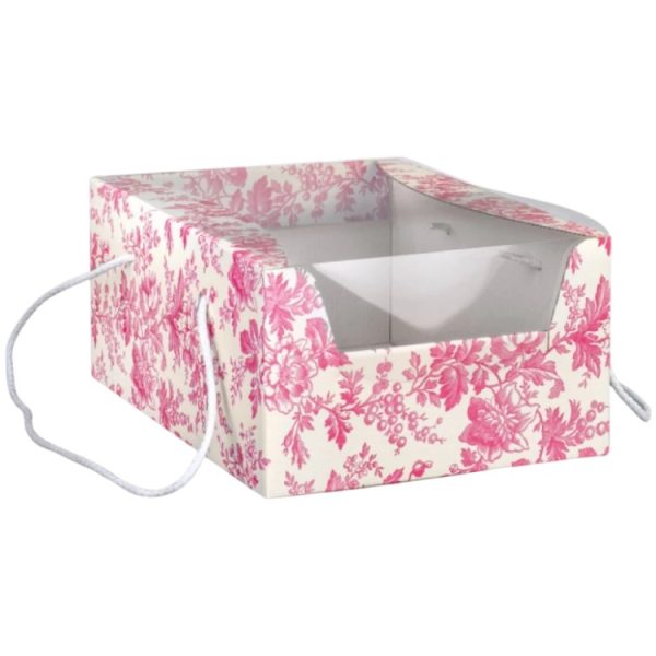 Škatla za sladico z oknom 235х335х140 mm fuksija [2 kos/pak]