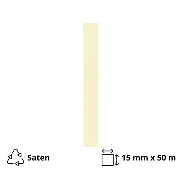 Saten trak 15 mm x 50 m bež