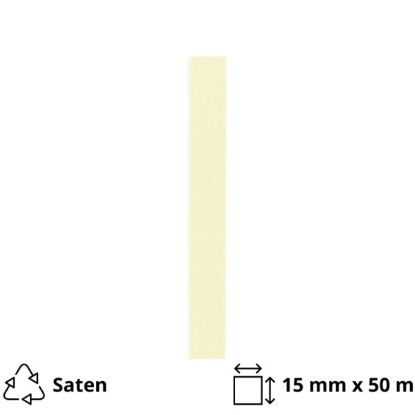 Saten trak 15 mm x 50 m bež