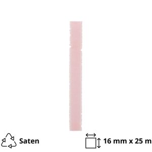 Saten trak 16 mm x 25 m roza