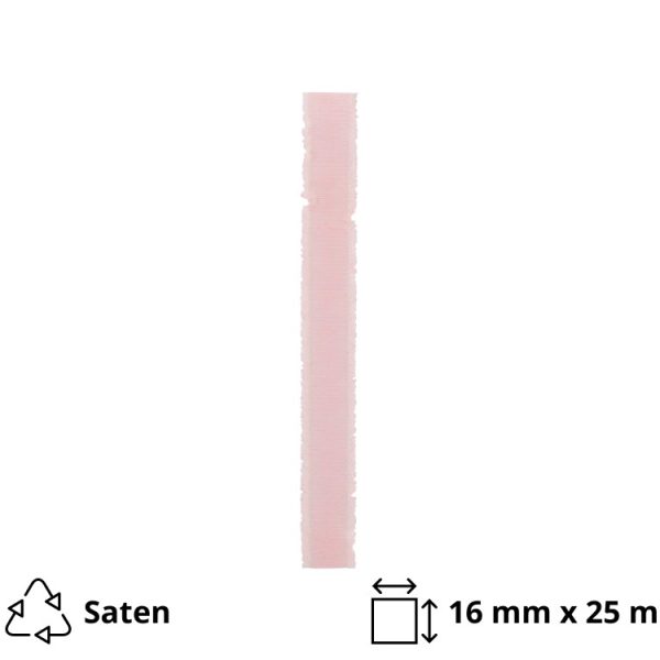 Saten trak 16 mm x 25 m roza