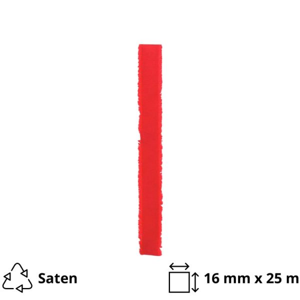 Saten trak 16 mm x 25 m rdeča
