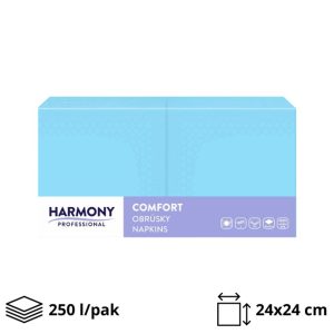 Papirnate serviete 2 sl 24×24 cm modra 250 l/pak