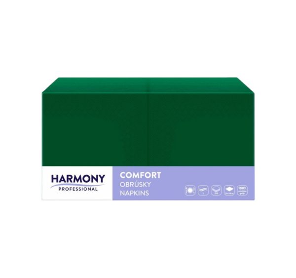 Papirnate serviete 2 sl 24×24 cm zelena 250 l/pak