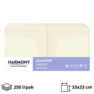 Papirnate serviete 2 sl 33×33 cm sampanjec 250 l/pak [4 kos/pak]