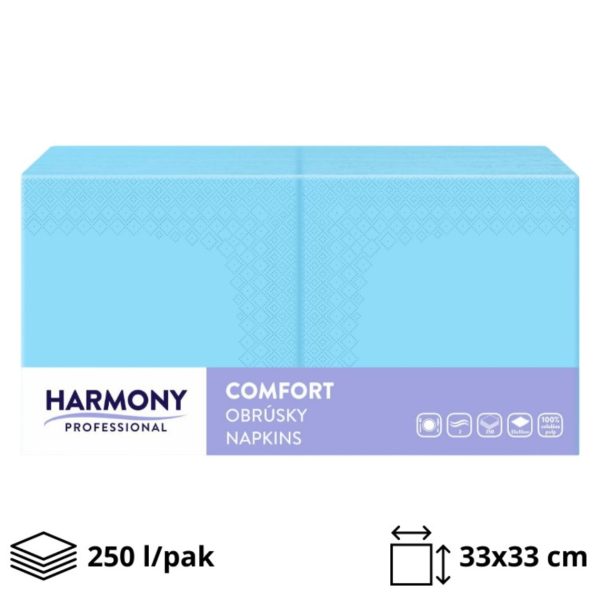 Papirnate serviete 2 sl 33×33 cm modra 250 l/pak