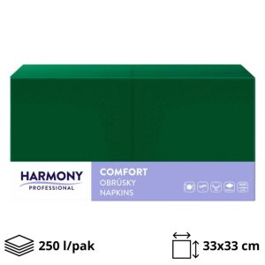 Papirnate serviete 2 sl 33×33 cm zelena 250 l/pak
