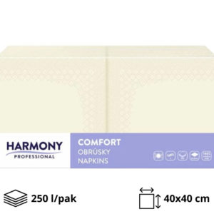 Papirnate serviete 2 sl 40×40 cm sampanjec 250 l/pak [8 kos/pak]