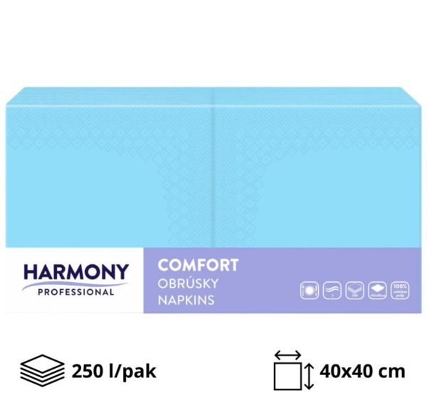 Papirnate serviete 2 sl 40×40 cm modra 250 l/pak [8 kos/pak]