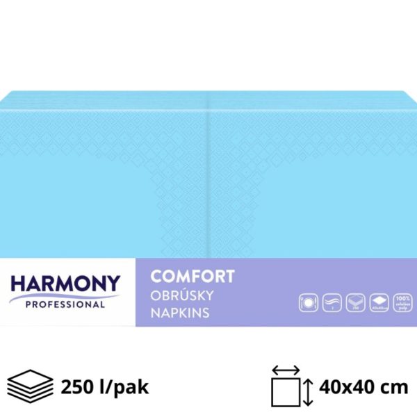 Papirnate serviete 2 sl 40×40 cm modra 250 l/pak [8 kos/pak]