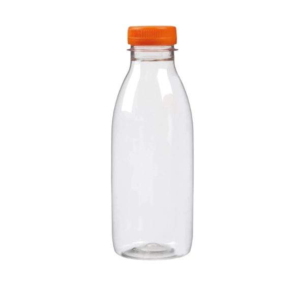 Plastenka PET 0,75 l d=38 mm z oranžnim pokrovom [100 kos/pak]