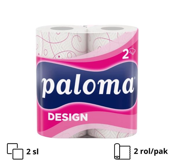 Papirnate brisače Paloma Multifun Design 2 sl 2 rol/pak