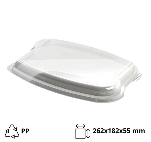 Pokrov PP 262x182x55mm prozoren CD-402 [2 kos/pak]