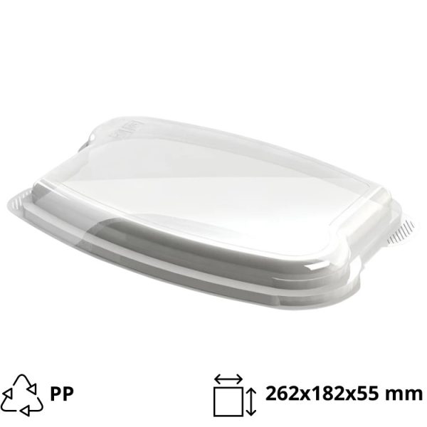 Pokrov PP 262x182x55mm prozoren CD-402 [2 kos/pak]