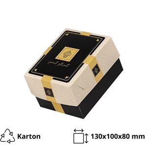 Škatla s pokrovom za sladice 13x10x8 cm Sweet Street [13 kos/pak]