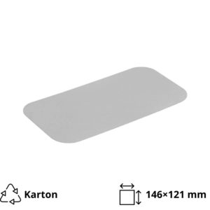 Pokrov za alu posodice 435 ml 146×121 mm 100 kos/pak