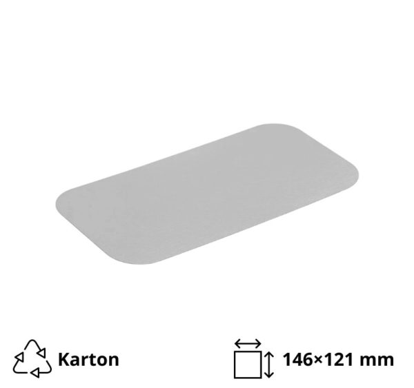 Pokrov za alu posodice 435 ml 146×121 mm 100 kos/pak