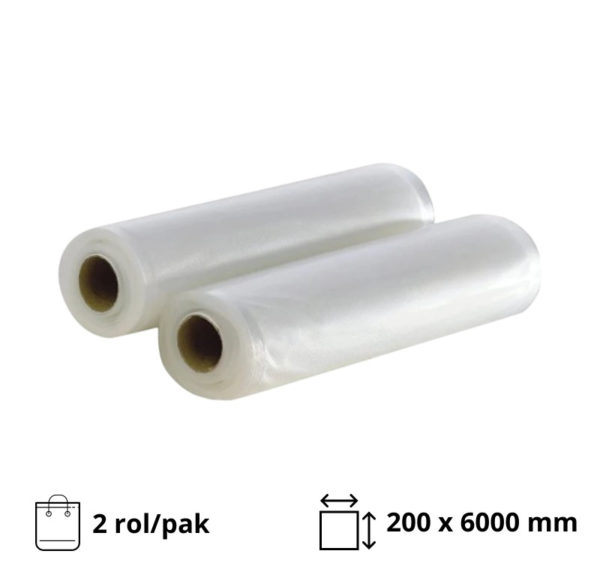 Vakuumska folija zvitek 200х6000 mm 2 rol/pak
