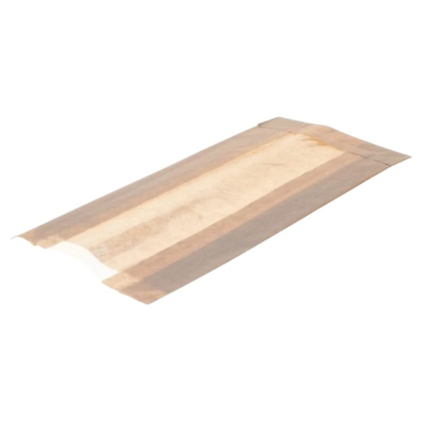 Papirnata vrečka z oknom 160х370 mm kraft 1000 kos/pak
