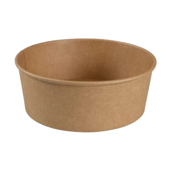 Papirnata posoda 1300 ml d=187 mm h=69 mm kraft 50 kos