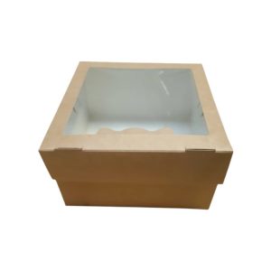 Škatla za muffine z oknom EURO MUF 4 160x160x100 mm 25 kos/pak