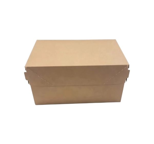 Papirnata posoda EURO CAKE 1200 ml 150х100х85 mm kraft 25 kos/pak