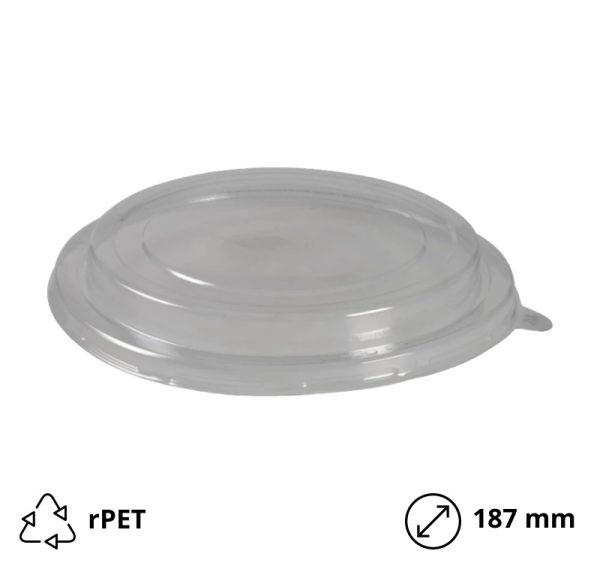 Pokrov rPET za posodico 1300 ml d=187 mm 50 kos