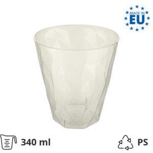 Kozarec za koktajl PS 340 ml prozorna 20 kos/pak
