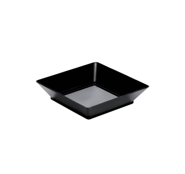 Finger food posodica PS 45 ml 65×65 mm Tray črna 25 kos/pak