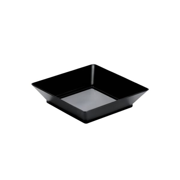 Finger food posodica PS 45 ml 65×65 mm Tray črna 25 kos/pak