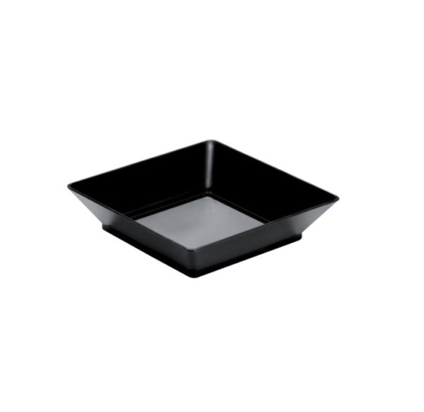 Finger food posodica PS 45 ml 65×65 mm Tray črna 25 kos/pak