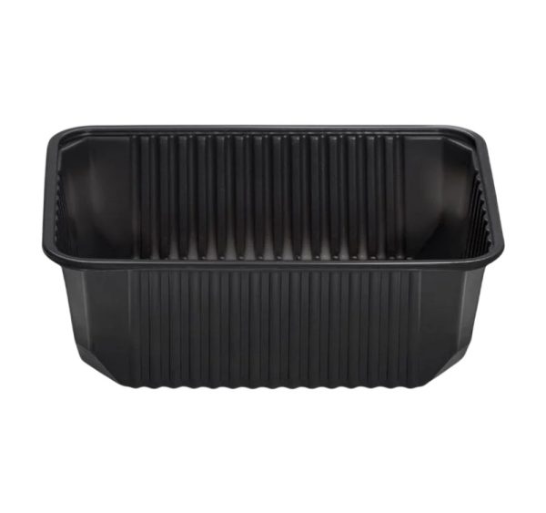 Posodica PP 1000 ml 180x130x65 mm črna , brez pokrova [50 kos/pak]
