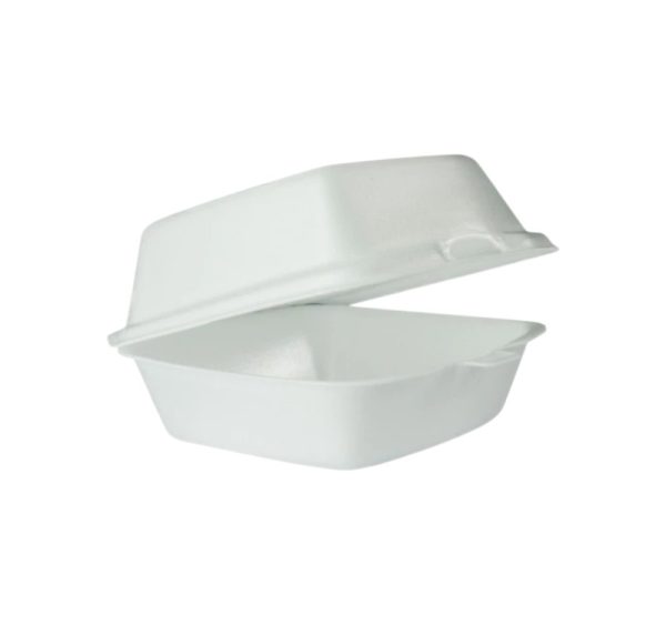 Burger embalaža 150x150x75 mm XPS bela 100 kos