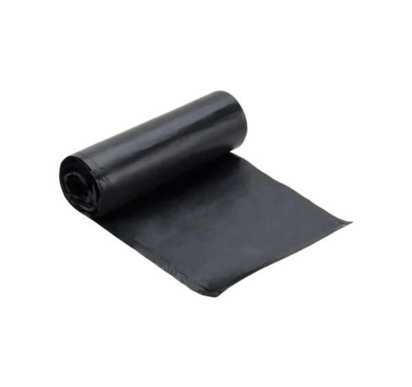 Vrečka za smeti LLDPE/reciklat 40-45 l 50×70 cm 15 my črna 50 kos/rol