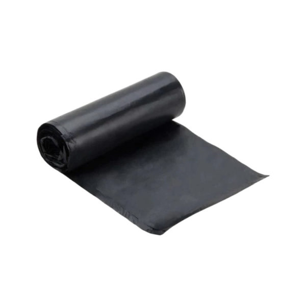 Vrečka za smeti LLDPE/reciklat 40-45 l 50×70 cm 15 my črna 50 kos/rol