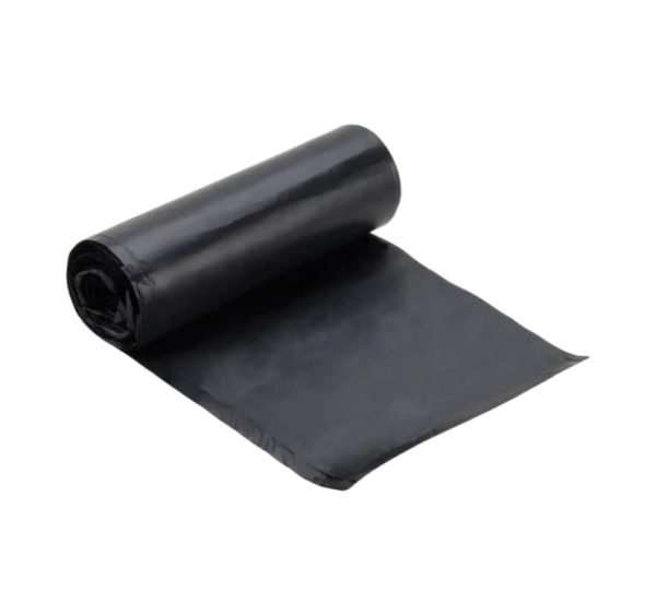 Vrečka za smeti LLDPE/reciklat 120 l 70×105 cm 30 my črna 10 kos/rol