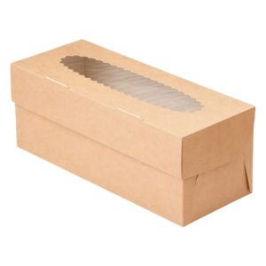 Škatla za muffine z oknom ECO MUF 3 250x100x100 mm 25 kos