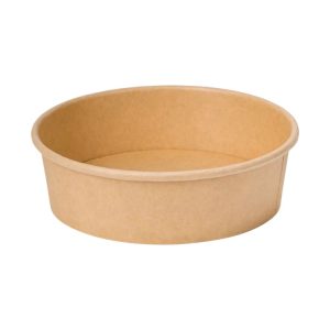 Papirnata posoda 1100 ml d=165 mm h=60 mm kraft brez pokrova 50 kos