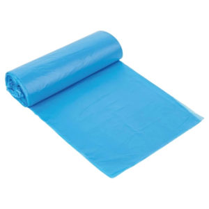 Vrečka za smeti LDPE/reciklat 140-160 l 90×110 cm 38 my modra 25 kos/rol