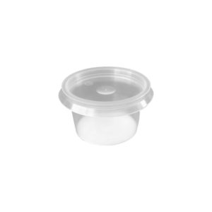 Posodica PP 30 ml d=46 mm prozorna, s pokrovom 50 kos (komplet)