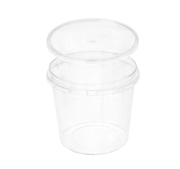 Posodica PP 1200 ml prozorna, s pokrovom 30 kos (komplet)