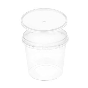 Posodica PP 1000 ml prozorna, s pokrovom 30 kos (komplet)